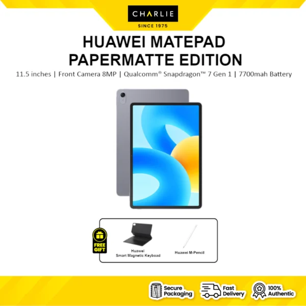 [FREE KEYBOARD & PEN] HUAWEI MATEPAD 11.5" PAPERMATTE EDITION WIFI (8GB RAM+256GB ROM) TABLET | ORIGINAL HUAWEI MALAYSIA