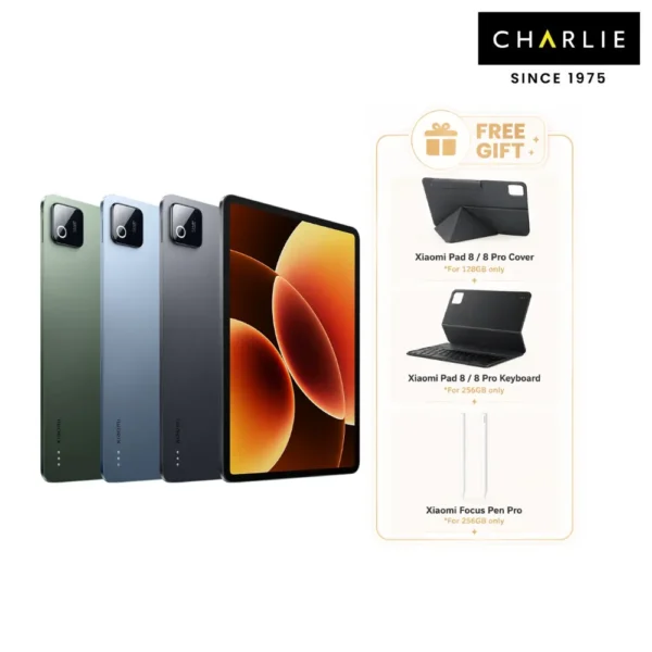 Xiaomi Pad 8 Wifi (8GB RAM+128GB  256GB ROM) - 3.2K 144Hz Display  Snapdragon 8s Gen 4  9200mAh Battery  Original Xiaomi Malaysia