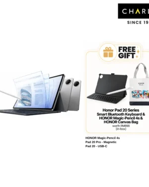 HONOR Pad 20 Wifi (12(6+6)GB+256GB RAM) / 5G (16(8+8)GB RAM+256GB ROM) | Pad 20 Pro Paperlike Edition Wifi (16(8+8)GB RAM+256GB ROM) | Original Honor Malaysia Mic